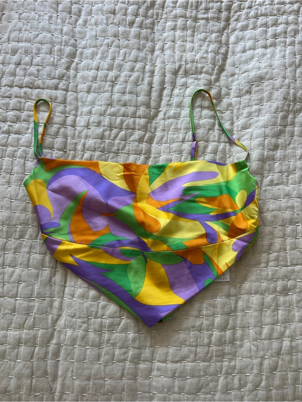 Danielle Bernstein Colorful Crop Top